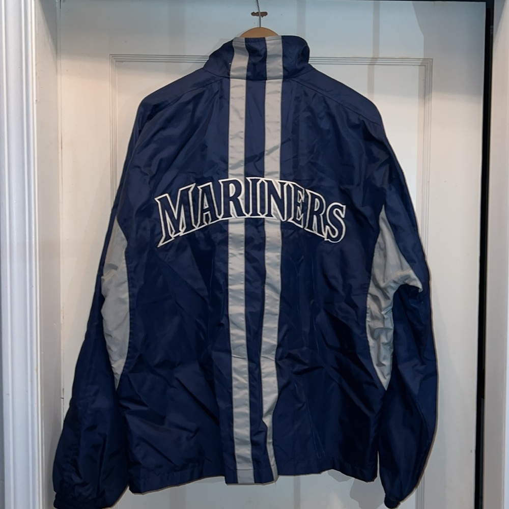 Vintage Seattle Mariners Y2K 90s jacket embroidered large